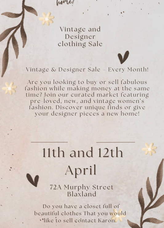 Vintage and Designer Clothing Sale